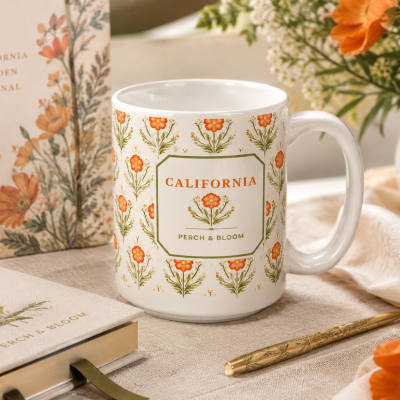 California Poppy Mug