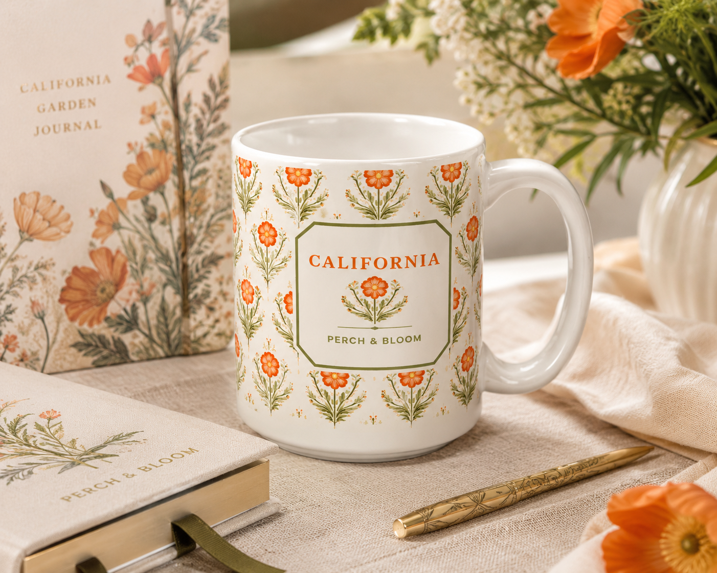 California Poppy Mug
