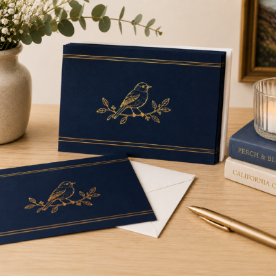 Monterey Midnight Navy Flat Card Set