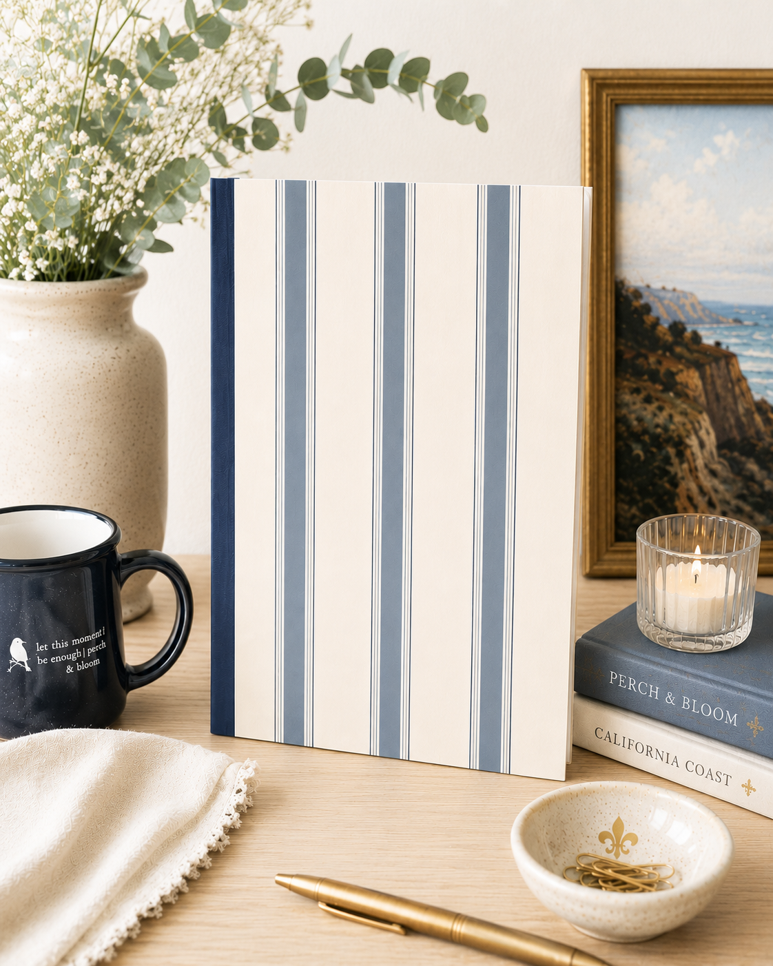 Monterey Striped Notebook