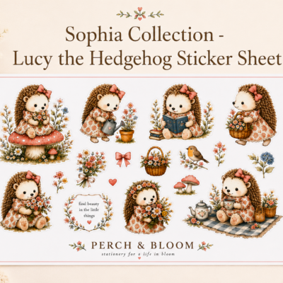 Lucy the Hedgehog Sticker Sheet