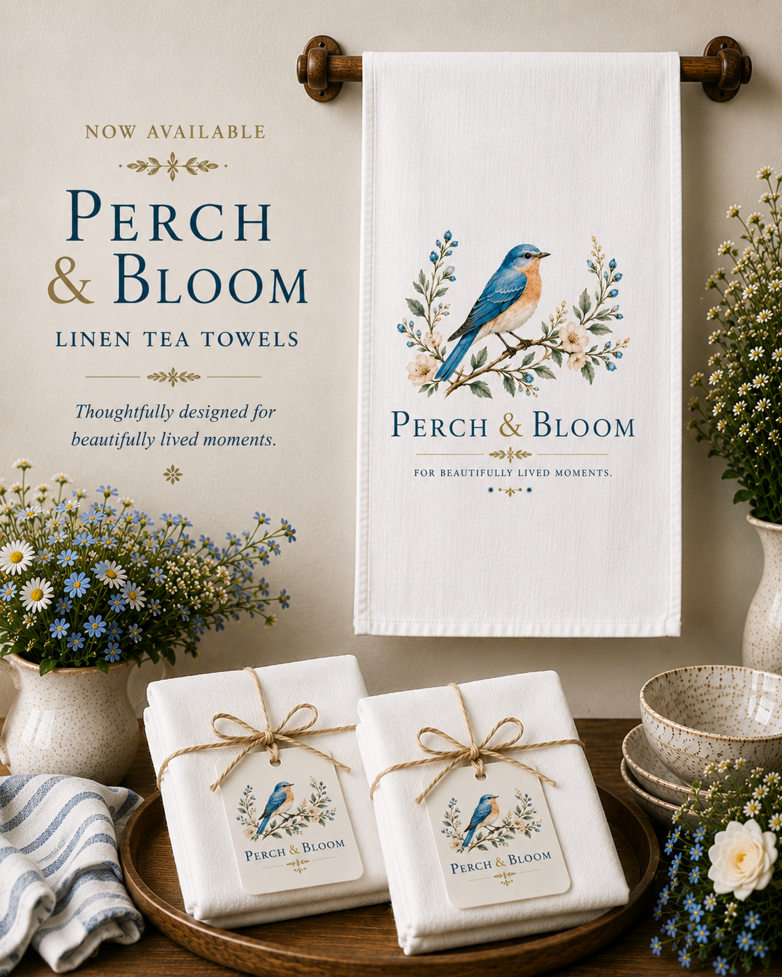 Garden Tea Towel