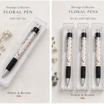 Penelope Collection Floral Ballpoint Pen