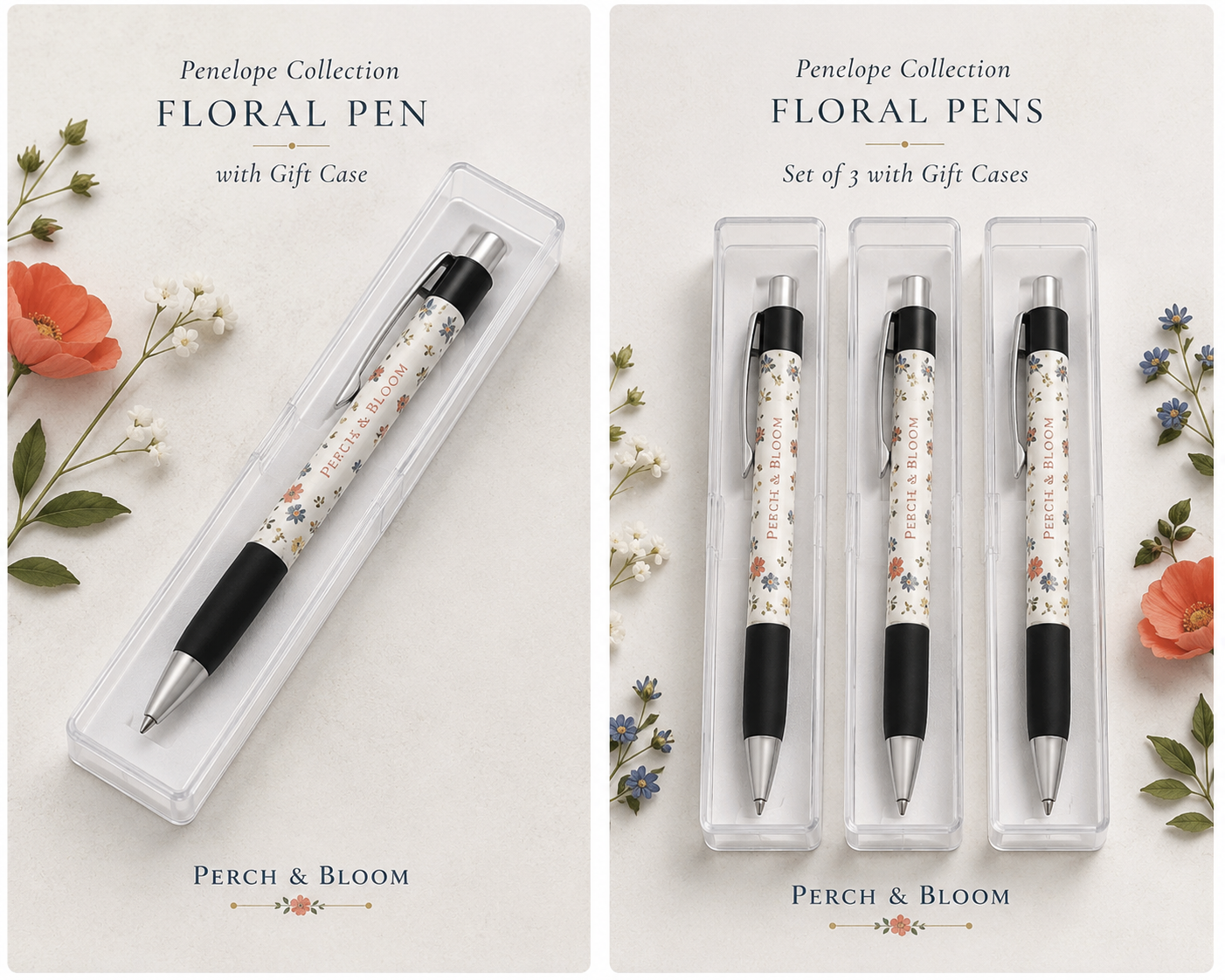 Penelope Collection Floral Ballpoint Pen